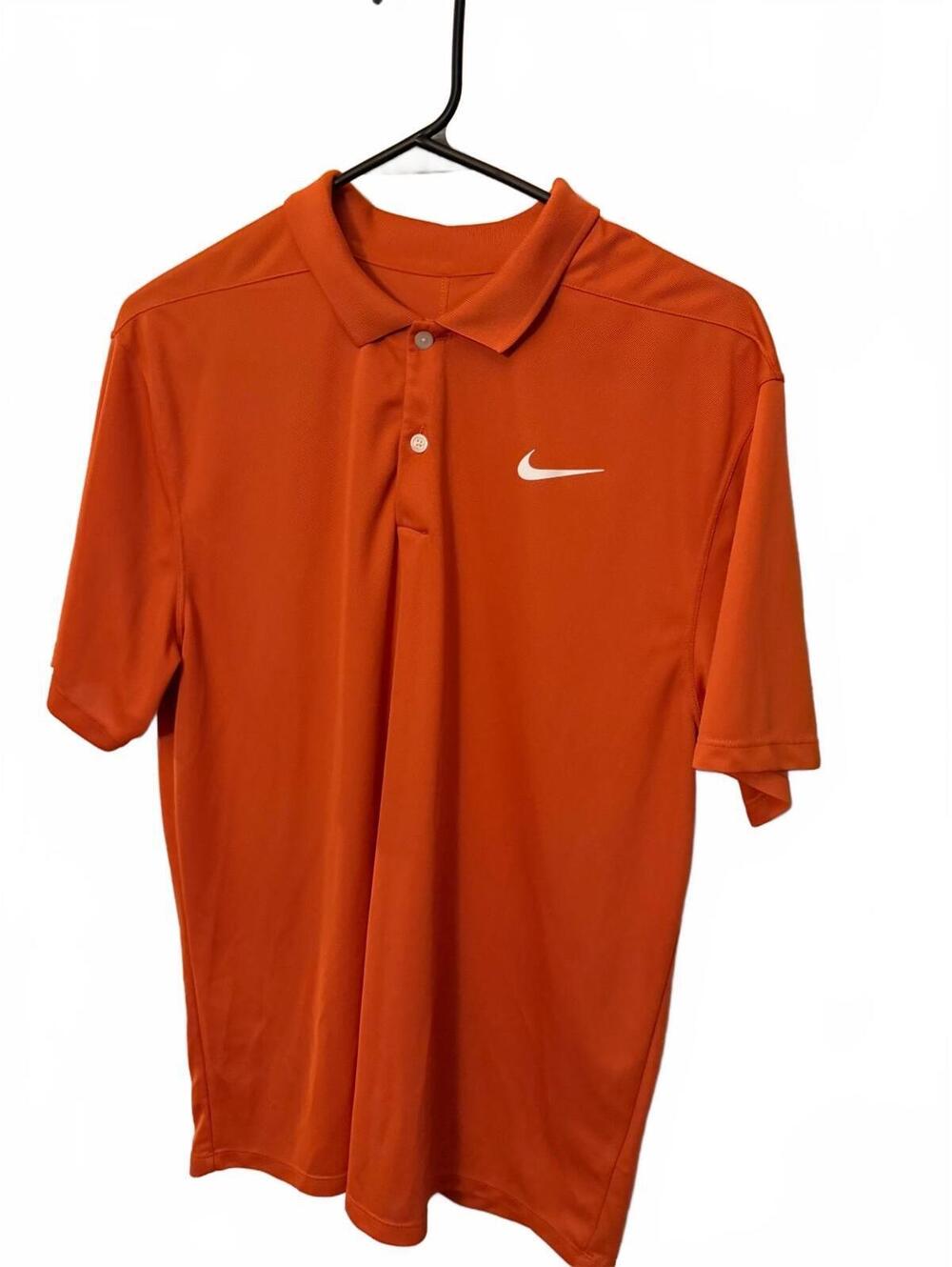 Nike Dri-FIT Orange Standard Fit Polo Shirt Medium